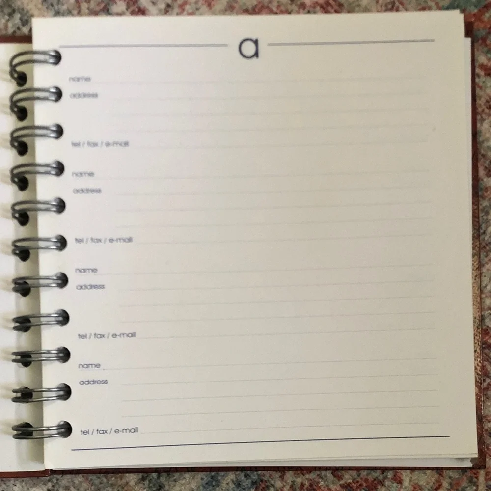 Small Friends Teddy Bear Address Book